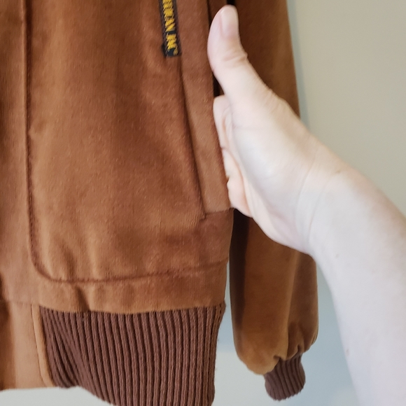 Vintage Mountain High Outerwear Pebbles American Jac Ultra Suede Zip Up Jacket L - Picture 10 of 15